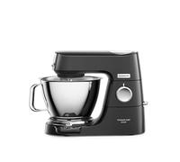 Kenwood KVC85.004.BK Titanium Chef Baker amasadora planetaria, 4 ganchos y batidores, boles 5L y 3.5L, tapa antisalpicaduras