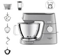 Kenwood KVC85.124SI Titanium Chef Baker con báscula integrada 6kg, boles 3.5L y 5L, batidores y accesorio batidora