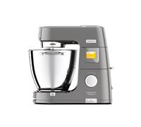 Kenwood KWL90.004.SI Titanium Chef Patissier XL amasadora planetaria, 4 ganchos y batidores, boles 5L y 7L, tapa antisalpicaduras