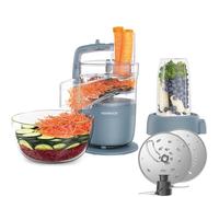 Kenwood MultiPro Compact - Procesador de Alimentos con Express Serve, Cuchilla de Acero Inoxidable, Discos para Cortar y Rallar, Recipiente de 600 ml, Función Pulse, Azul Tormenta (FDP23.380GY)