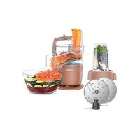 Kenwood MultiPro Compact - Procesador de Alimentos con Express Serve, Cuchilla de Acero Inoxidable, Discos para Cortar y Rallar, Recipiente de 600 ml, Función Pulse, Rojo Arcilla (FDP23.380RD)