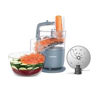 Kenwood, MultiPro Go FDP22.130GY, Procesador de Alimentos, para Picar, Cortar en Rodajas, Rallar, Hacer Puré y Amasar la Masa, con Servicio Exprés, Recipiente, Cuchilla y Disco de 4 mm, 650 W