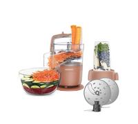 Kenwood MultiPro Compact - Procesador de Alimentos con Express Serve, Cuchilla de Acero Inoxidable, Discos para Cortar y Rallar, Recipiente de 600 ml, Función Pulse, Rojo Arcilla (FDP23.380RD)