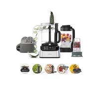 Kenwood MultiPro OneTouch FDM73.850SS, robot de cocina y mezclador multifunción con 13 accesorios, velocidad variable y función de pulso, escala integrada, apto para lavavajillas, 1000 W