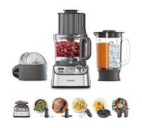 Kenwood MultiPro XL Weigh+ FDM72.990SS - Robot de cocina compacto con báscula y temporizador integrados, ExpressDice, depósito de trabajo de 3 l, velocidad variable, compartimento de llenado XL, 1000