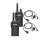 Kenwood Pack 2x Kenwood PKT-300E + 2x auriculares con gancho Pack 2x PKT-300E con 2 auriculares con gancho: comunicación discreta y coordinación rápida para