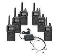 Kenwood Pack 6x Kenwood PKT-300E + cargador múltiple Todo el equipo listo cada día: 6 Kenwood PKT-300E con cargador múltiple para cargarlo todo de una vez y
