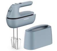 Kenwood QuickMix Go HMP40.000GY, Batidora de Varillas Eléctrica con Funda Integrada, Varillas y Ganchos de Amasar en Acero Inoxidable, 5 Velocidades, Hecho con Plástico Reciclado, 350W, Azul Tormenta