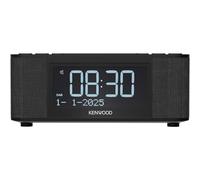 KENWOOD Radio Despertador Dab+ con Altavoces Bluetooth 5.3, Sonido estéreo, Alarma programable y USB - Reloj Mesa con FM/RDS, Temporizador y Pantalla LCD Grande, Color Negro, CR-ST55DAB-B