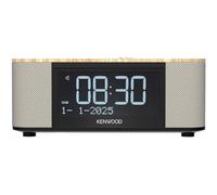 KENWOOD Radio Despertador Dab+ con Altavoces Bluetooth 5.3, Sonido estéreo, Alarma programable y USB - Reloj Mesa con FM/RDS, Temporizador y Pantalla LCD Grande, Acabado Madera, CR-ST55DAB-M