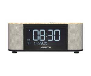 KENWOOD Radio Despertador Dab+ con Altavoces Bluetooth 5.3, Sonido estéreo, Alarma programable y USB - Reloj Mesa con FM/RDS, Temporizador y Pantalla LCD Grande, Acabado Madera, CR-ST55DAB-M