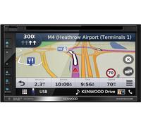 KENWOOD Receptor Multimedia & Sistema de Navegación DNX5190DABS. Radio y Navegador para Coche con Pantalla Táctil 6,8", Sintonizador Dab+, Manos Libres, Bluetooth y Garmin Incorporados