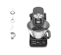 Kenwood Smart-Touch - Amasadora de Repostería con 6 Ajustes, 1000W, Negro | Robot Amasador con Báscula y Temporizador, Capacidad 4,3L, 6 Funciones, Soporte Accesorios, Batidora 1,5L, KHC40.040BK