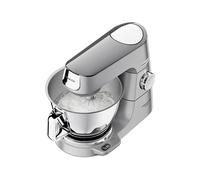 Kenwood Titanium Chef Baker KVC85.004SI - Robot de cocina con báscula integrada (incluye set de pastelería de 3 piezas, cuenco de 5 L y 3,5 L, regulador de velocidad continuo, 1200 W), color plateado