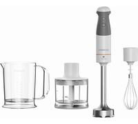 Kenwood Triblade XL - Minipimer de 850W Picadora 0,5L Blanco | Batidora de Mano, 1 Vel + Turbo, Sistema 3 Cuchillas, Batidor Metálico, Vaso Vertido Fácil, Apto Lavavajillas, HBM40.302WH