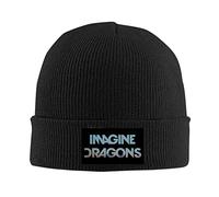kenwozi Imagine Dragons Night Visions - Gorro de punto unisex para invierno, talla única, color negro