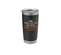 Kenyatta Name Kenyatta Personalized Name First Given Vaso térmico de acero inoxidable de doble pared