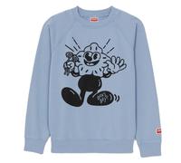 Kenzo Boke Boy Flower Graphic Light Blue Sweatshirt