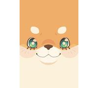 KeoBook: Graph Notebook | 121 Pages | Softcover | Shiba Inu Dog | Kawaii | Cartoon | Flipbook Animation