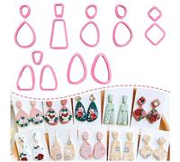 Keoker 15 cortadores de arcilla de forma orgánica para joyas de arcilla polimérica, cortadores de arcilla polimérica para aretes de arcilla y fabricación de joyas (todos)