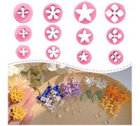 KEOKER Cortadores de arcilla de primavera, cortadores de arcilla polimérica de primavera, cortadores de arcilla de flores pequeñas, cortadores de arcilla polimérica floral de 12 formas para aretes,