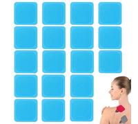KEORHEZ 18 Parches De Gel De 4,5 X 4,5 Cm Adecuados para Terapia TENS Y EMS Autoadhesivos Amigables con La Piel Y Reutilizables