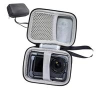 KEORHEZ Funda para Cámara Digital, Bolsa Portátil Compacta con Compartimento de Malla Interno, Estuche de Transporte Compatible con GoPro Hero 13/12/11/10, para dji Action/Insta360 Ace (Negro)