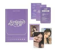 Kep1er - 1st Album [Kep1going On] (PLVE ALBUM A Ver.) Out Box + Image Card + Sticker + Photo Card + Polaroid + Folding Card + 2 Pin Button Badges