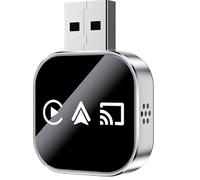 KEPEAK Adaptador inalámbrico CarPlay, Plug and Play, dongle USB, compatible con control por voz, resolución de pantalla adaptativa, compatible con iPhone/Android, conexión estable y sin retraso