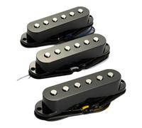Kepgapo Pastillas de Bobina Simple Pastillas de Guitarra Pastillas Planas con Clip de Alambre de Plástico Accesorios para Instrumentos Musicales Negro