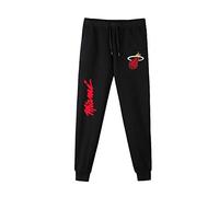 KEPL Pantalones de Baloncesto cómodo Sueltos Heat Sweatpants Hombres NBA al Aire Libre Pantalones de Entrenamiento Casual, XL