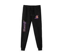 KEPL Pantalones Hombre Ropa Casual Baloncesto Lakers Pantalones de Deporte al Aire Libre de los Hombres de la NBA cómoda formación de los Pantalones, M