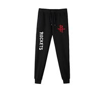 KEPL Pantalones Hombres Baloncesto Ropa Deportiva Rockets Pantalones de Entrenamiento al Aire Libre Casual Hombres Pantalones Sueltos y cómodos, XL