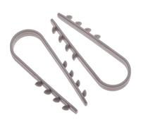 Keple Abrazadera para Cable Redondo (Paquete de 100) Clips de Material Plástico Blando Abrazadera de Cable Clips Lines Clamps Cable Eléctrico de Pared para el Cable de Ethernet Tamaño (3mm x 13mm)