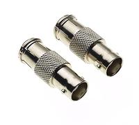 Keple Adaptador De Enchufe BNC A Enchufe Coaxial De TV, 50 Ohmios, Cuerpo De Latón Niquelado - Adaptador De Enchufe Macho-hembra, Adaptador Coaxial 2, Adaptadores Coaxiales - Paquete De 2