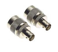 Keple Adaptador De Enchufe BNC A Enchufe Tipo N, Adaptador BNC Hembra A Macho Tipo N - Acoplador Coaxial Para Antena, WiFi, Router, Radios, Conector Coaxial Macho Hembra - Paquete De 2