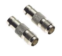 Keple Adaptador De Enchufe BNC A Enchufe TNC, 50 Ohm, Cuerpo De Latón Niquelado - Adaptador De Enchufe Macho-Hembra, Adaptador Coaxial 2, Adaptadores Coaxiales - Paquete De 2