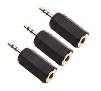Keple Adaptador estéreo de 3.5 mm a 2.5 mm, Auriculares estéreo de 3.5 mm a 2.5 mm Auriculares Macho, Conector de Cable de Audio AUX para (Adaptadores de 3 Paquetes)