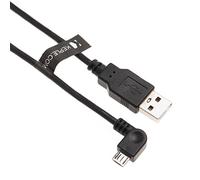 Keple Ángulo Recto USB Cargar Cable Cargador Adaptador para Tom Tom Sat Nav UK | Compatible con Go 40, 50, 60, 400, 500, 600, 820, 5000, 6000, RIDER, START 20, 40, 50, 60, 62 | 1M Micro USB
