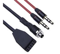 Keple AUX Entrada Kit de Montaje Adaptador de Cable Auxiliar de Audio con 3,5 mm Macho AUX Cable para Coche/Auto/Automóvil/Car/Cars (1m)