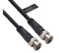 Keple Cable Coaxial 25 cm RG 59 Conectores BNC Macho a BNC Macho CCTV 75 ohm Ω Coaxial cable para TV CCTV Camera Video Color Negro