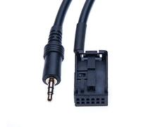 Keple Cable de Adaptador Entrada AUX Auxiliar de 3,5 mm Compatible con Auto BMW E39 Z4 E85 X3 E53 E83 E60 E61 E63 E64, Mini Cooper a MP3 MP4 / Teléfono, de Radio Plomo