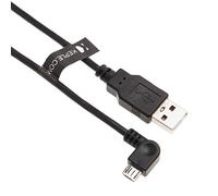 Keple Cable de carga micro USB en ángulo recto en el automóvil Sincronización de datos 90 grados Compatible con Tom Tom GO 40, 50, 500, 5000, 510, 5100, 60, 600 | Navegación GPS Tom Tom Sat Nav (2 m)