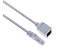 Keple Cable de extensión Ethernet 1 m Cat6 adaptador macho a hembra RJ45 - Conector de red compatible con Cat5 Cat5e PC portátil router módem switch TV impresora cámaras CCTV (Blanco)