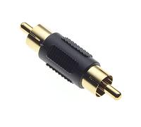 Keple Conector RCA - Paquete De 5, Adaptador De Clavija RCA A Clavija RCA para Sistemas De Vídeo Y Estéreo | Adaptador RCA Macho A Macho Chapado En Oro para Sonido Balanceado