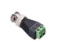 Keple Conectores BNC Conector Macho Terminal de Tornillo Coaxial Cat5 Cat6 Adaptador Transceptor de Video Balun Compatible con Cámara de Vigilancia CCTV, DVR, TV, Video, HD-TVI CVI AHD