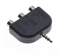 Keple Divisor De Audio por Cable RCA para Vídeo Y Audio Estéreo | Adaptador Divisor AV con 1 RCA Macho A 3 RCA Hembra
