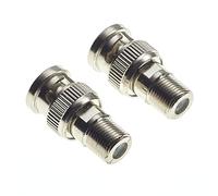 Keple Enchufe BNC Macho A TV Coaxial Tipo F Hembra Para CCTV, Adaptador De Cable Coaxial Y Conector RF - Paquete De 2