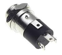 Keple Jack De 3,5mm De 4 Polos, Estéreo, Chasis - Conector Para Soldar De Montaje En Panel Con 4 Terminales Y Tuerca De Bloqueo Para Auriculares De Audio