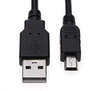 Keple Mini USB Cable 5m Cargador Compatible con D2H, D2Hs, D2X, D2Xs, D3, D3X, D3S, DS3, D4, D40, D40X, D50, D60, D70, D70s, D80, D90, D100, D200, D300, D600, D610, D3000, D3100, D7000 | Cámara Coche